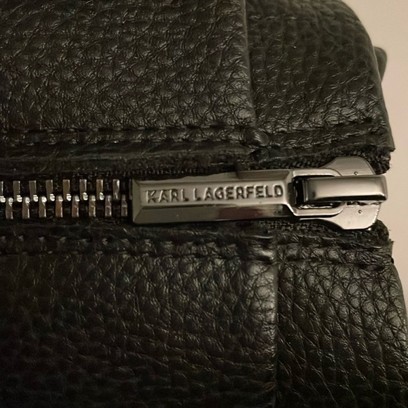 Karl Lagerfeld Black Embellished Combat Boots size 6, very good condition - Picture 5 of 7